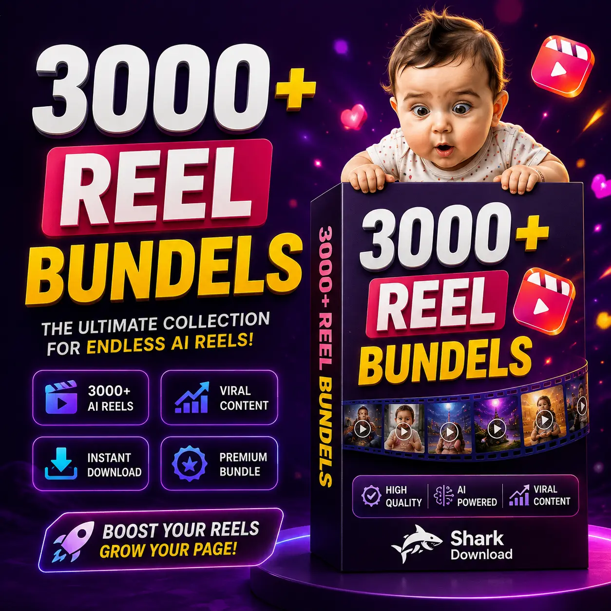 3000+ AI Baby Funny Video Bundle