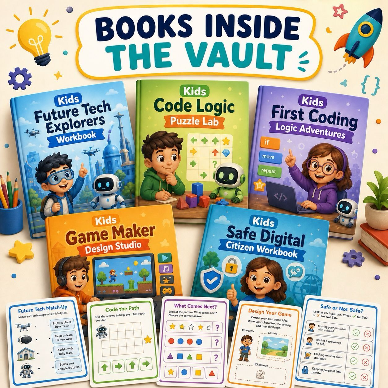 109 Kids Workbooks & Activity Books Mega Bundle – Unrestricted PLR