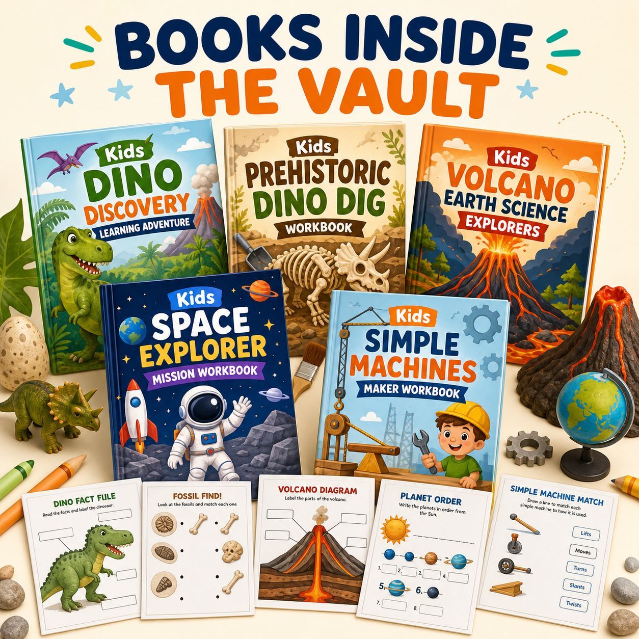 109 Kids Workbooks & Activity Books Mega Bundle – Unrestricted PLR