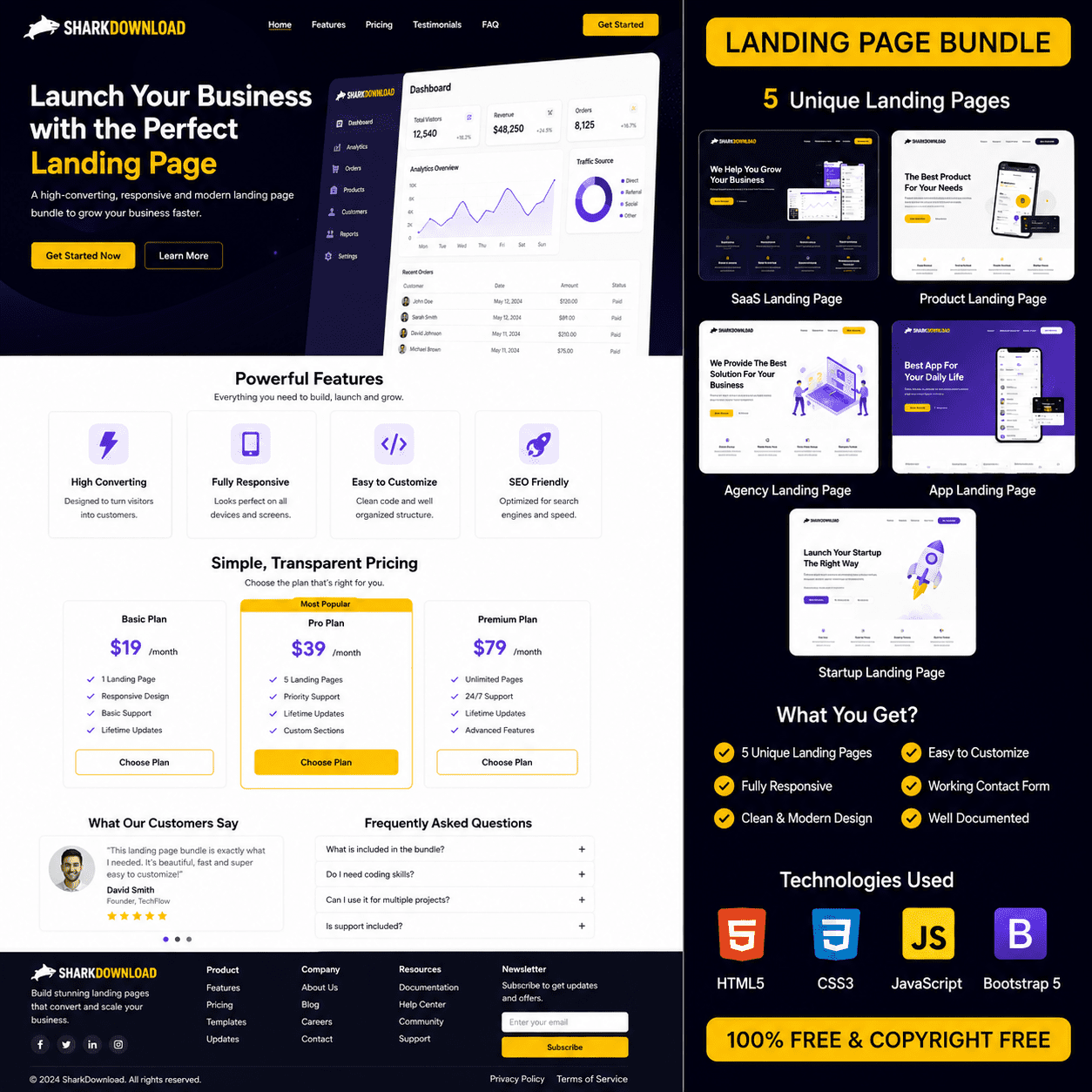 Business Landing Page Template
